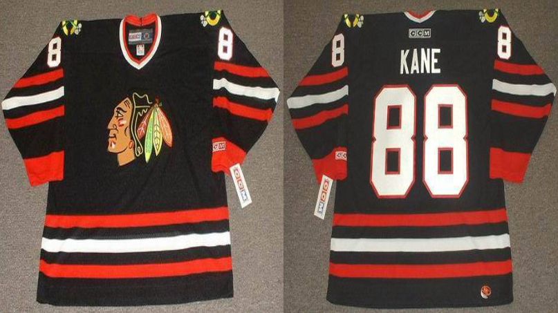 2019 Men Chicago Blackhawks 88 Kane black style #2 CCM NHL jerseys